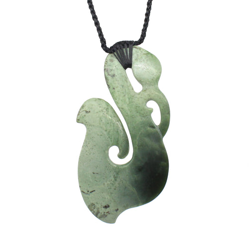Manaia Pounamu Pendant - Large | by Sands Carving Studio