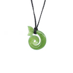 Whale Tail with Koru Pounamu Pendant