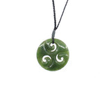 Triple Koru Pounamu Pendant