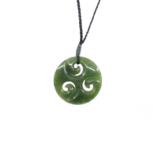 Triple Koru Pounamu Pendant