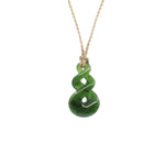 Double Twist Pounamu Pendant