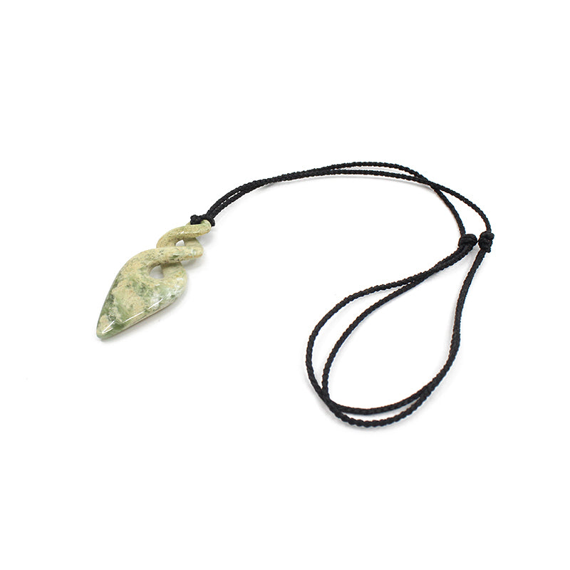 Double Twist Pounamu Pendant - Kōkopu Pounamu