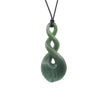 Double Twist Pounamu Pendant | by Ric Moor