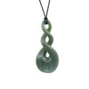 Double Twist Pounamu Pendant | by Ric Moor