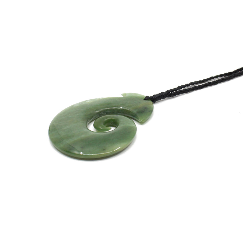 Koru Hei Matau Pounamu Pendant
