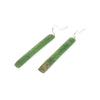 Pounamu Long Earrings | by Ric Moor