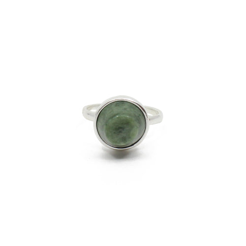 Tapered Cylinder Pounamu Ring  | by Ana Krakosky