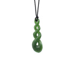 Triple Twist Pounamu Pendant | by Ric Moor