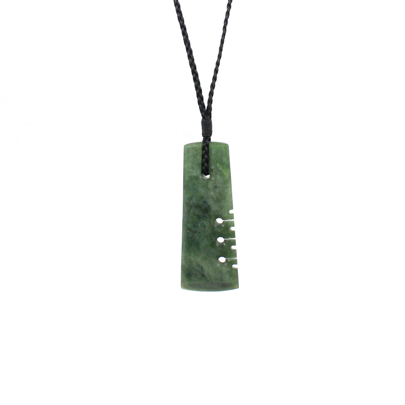 Notched Toki Pounamu Pendant | by Alex Sands