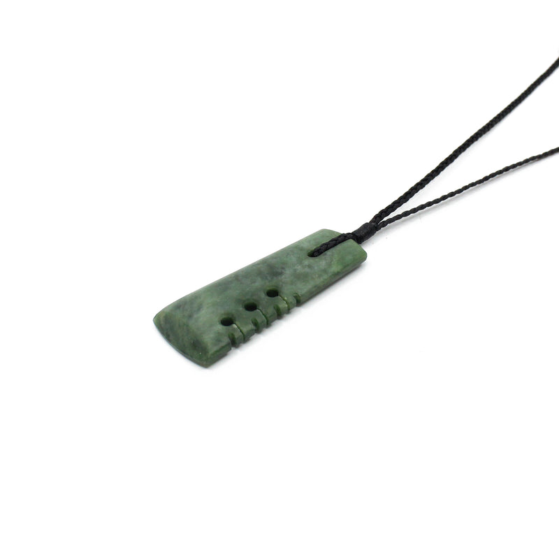 Notched Toki Pounamu Pendant | by Alex Sands