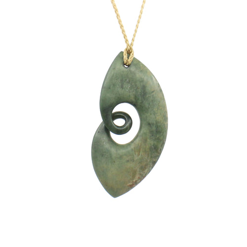 Ara I Te Ora - Path Of Life Pounamu Pendant | by Kerry Thompson