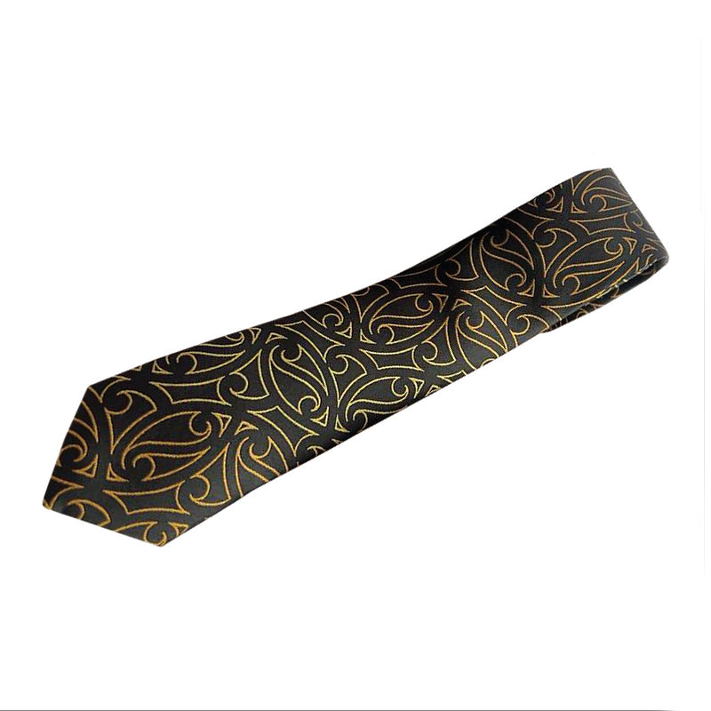 Boxed Tie Set - Gold & Black