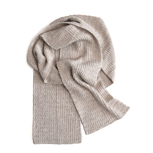 Cascade Scarf in Arapawa Blend - Natural | Knit Shepherd
