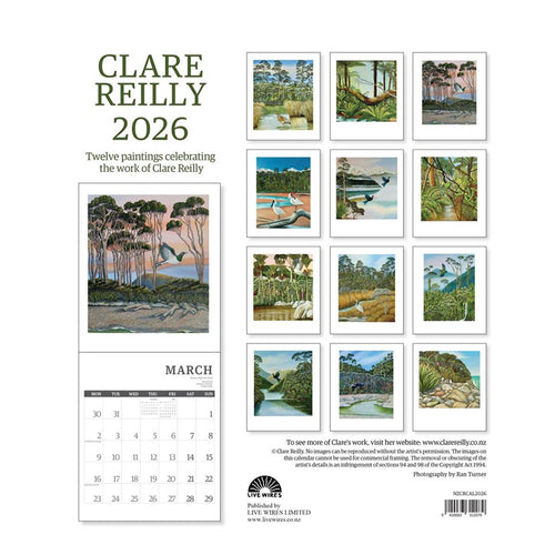 2026 Wall Calendar - Clare Reilly
