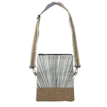 Cork Fabric Fold-over Bag - Ti KoukaBlack on Natural| By Jo Luping