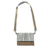 Cork Fabric Fold-over Bag - Ti KoukaBlack on Natural| By Jo Luping