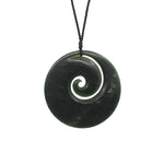 Double Koru Pounamu Pendant | by Ric Moor