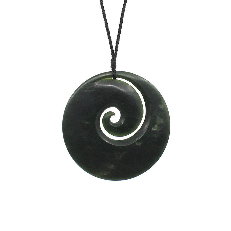 Double Koru Pounamu Pendant | by Ric Moor