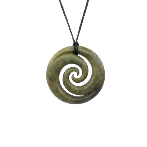 Double Spiral Pounamu Pendant | by Kerry Thompson