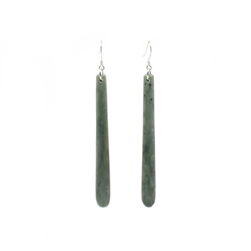 Pounamu Drop Earrings | by Alex Sands