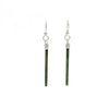 Pounamu & Sterling Silver Drop Earrings - Small