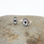 White Poppy Stud Earrings | by Rainey Designs