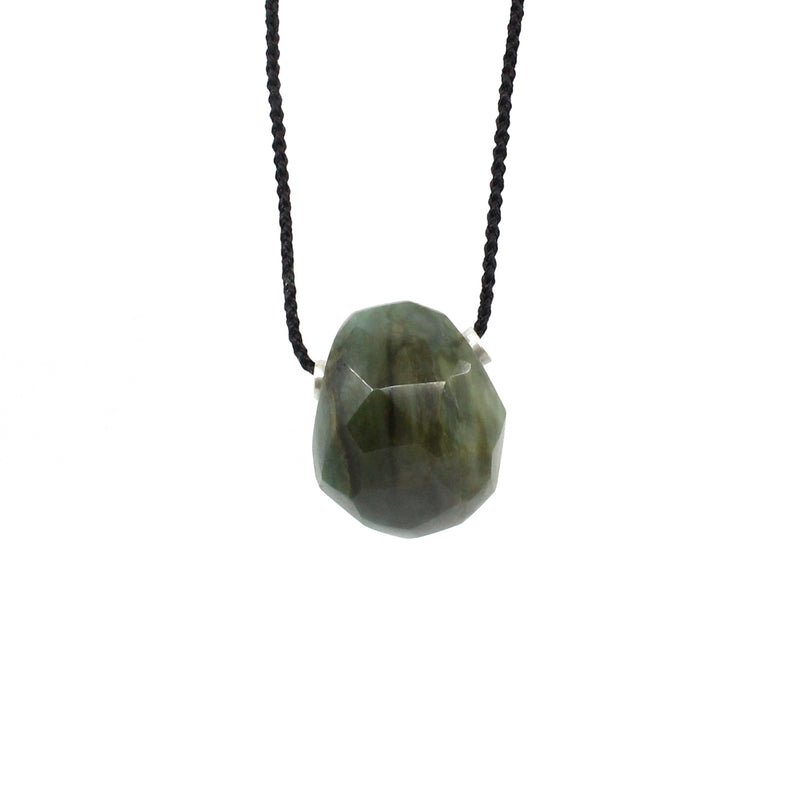 Facet Pounamu Pendant | by Ana Krakosky
