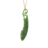 Feather with Koru Pounamu Pendant | by Kerry Thompson
