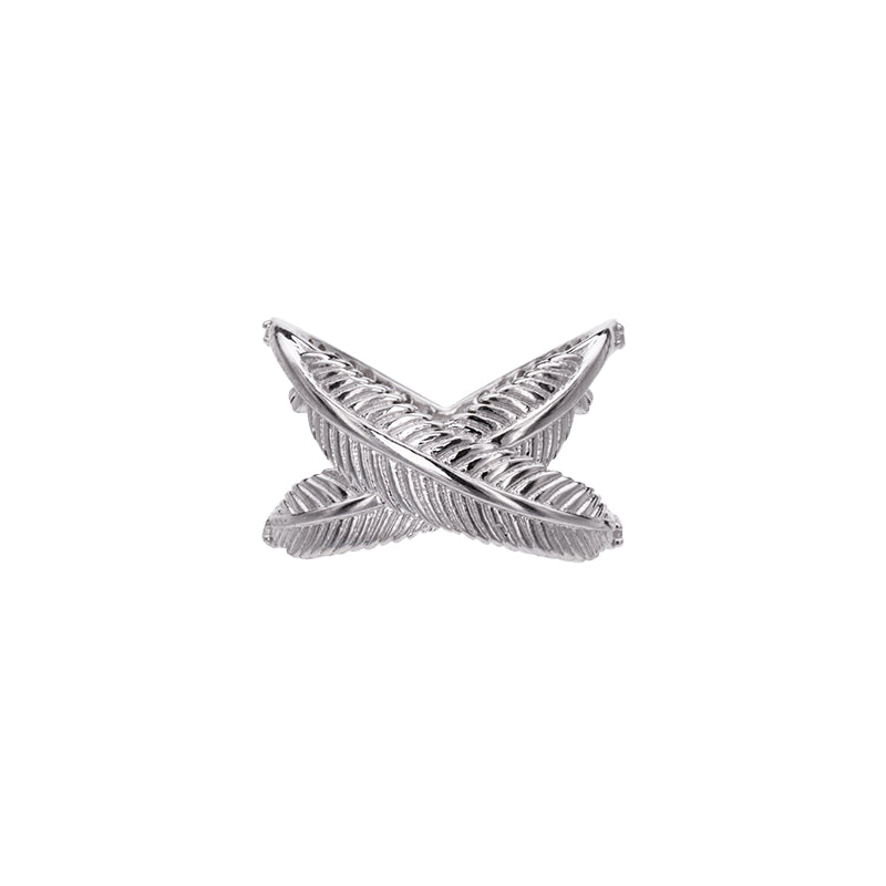 Feather Kiss Cross Ring  | by Boh Runga