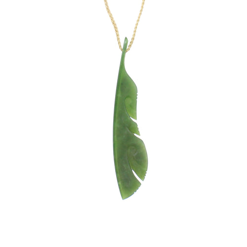 Feather Pounamu Pendant | by Kerry Thompson