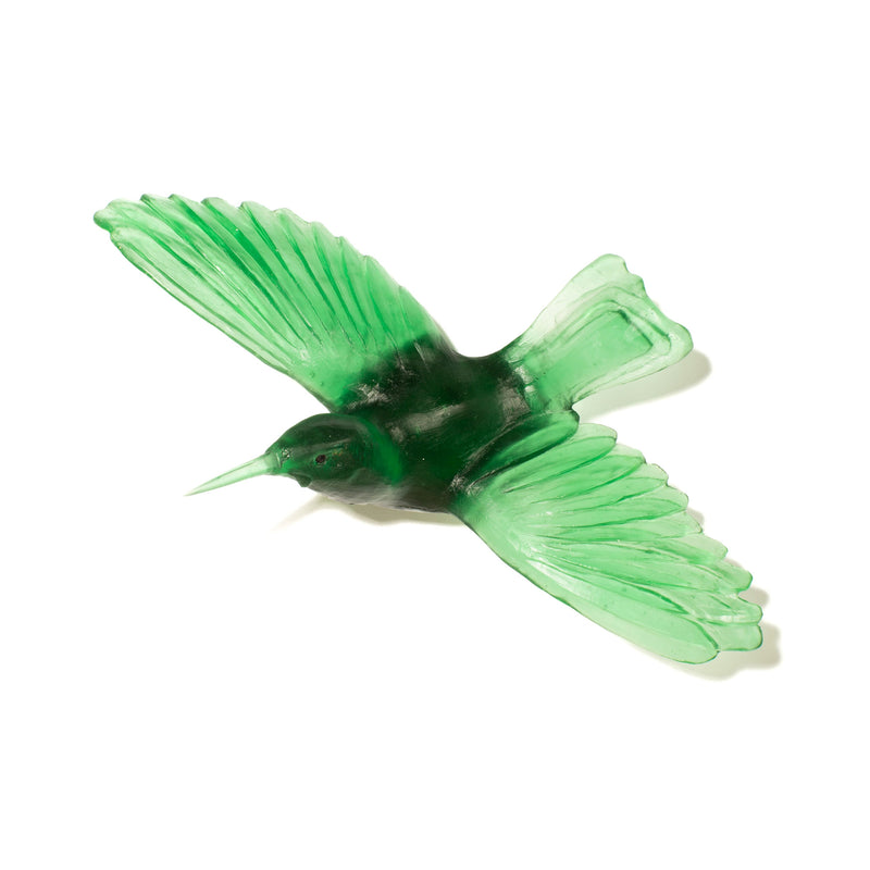 Glass Tīeke - Saddleback  Wall Sculpture  - Emerald | by Luke Jaomb Studio
