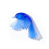 Glass Pīwakawaka / Fantail Wall Sculpture - Wings Down  | by Luke Jacomb Studio