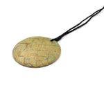Disc Pounamu Pendant - Harakeke Design | by Ana Krakosky
