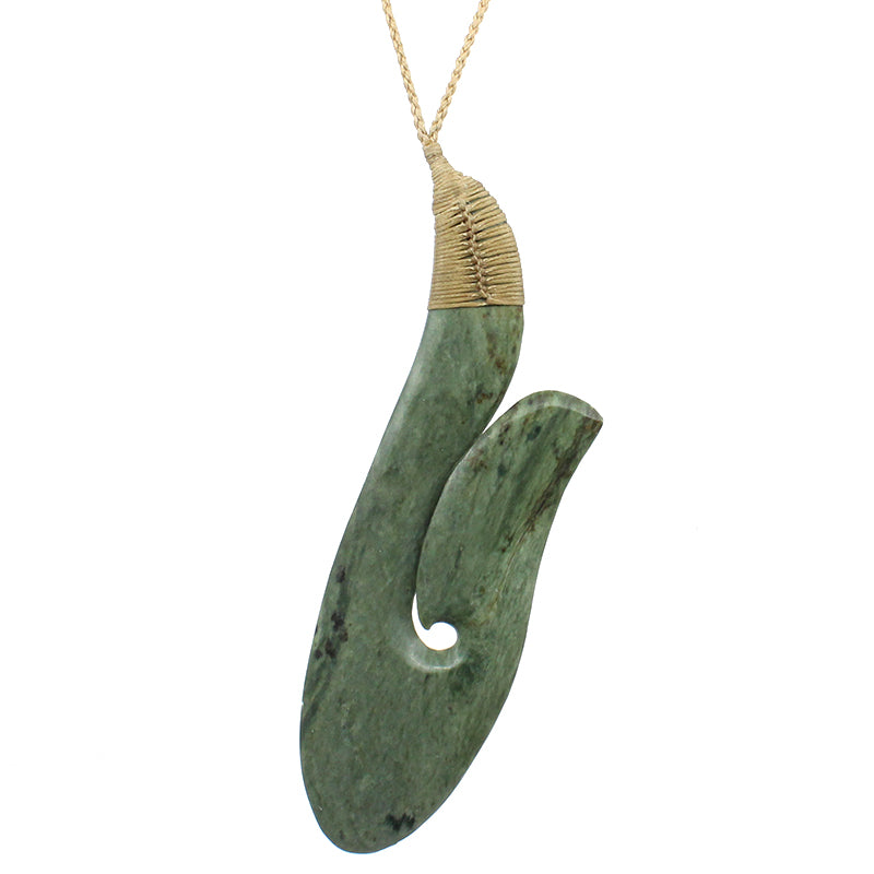 Hei Matau Pounamu Pendant - Large | by Alex Sands