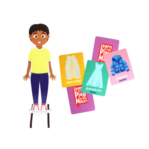 Kākahuria Dress Up Doll – Clothing in Te Reo