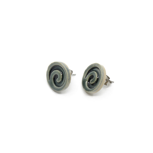 Koru Stud Earrings | by Form & Function Ceramics