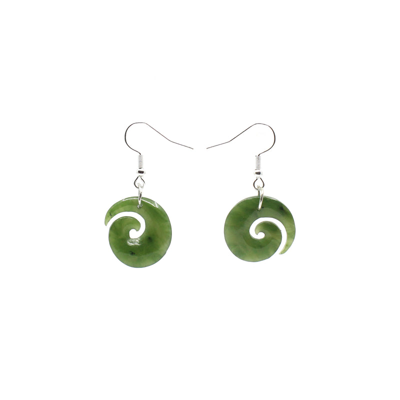 Koru Pounamu Earrings