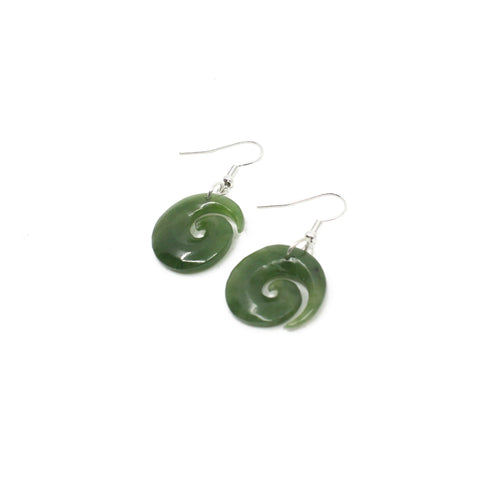 Koru Pounamu Earrings