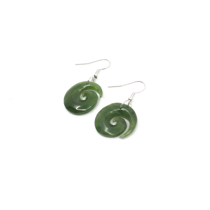 Koru Pounamu Earrings