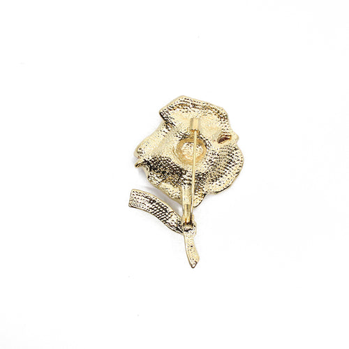 Poppy Brooch Gold - Lest We Forget