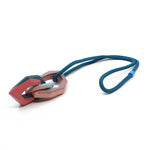 Maca 3 Link Necklace - Pink / Blue | by Macarena Bernal