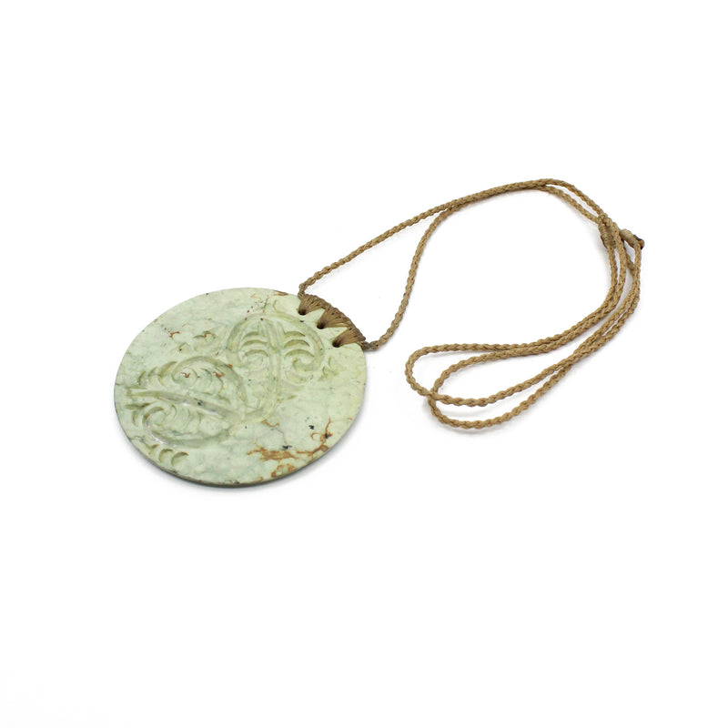 Mangōpare Disc Pounamu Pendant | by Alex Sands