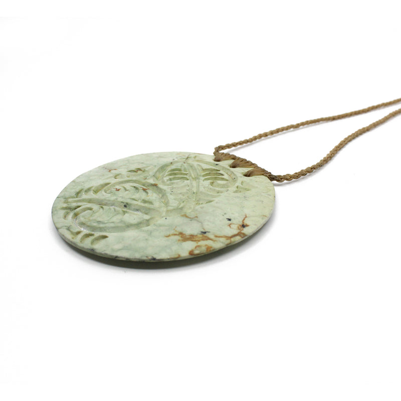 Mangōpare Disc Pounamu Pendant | by Alex Sands