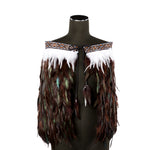 Adult Half Length Feather Cloak - XL