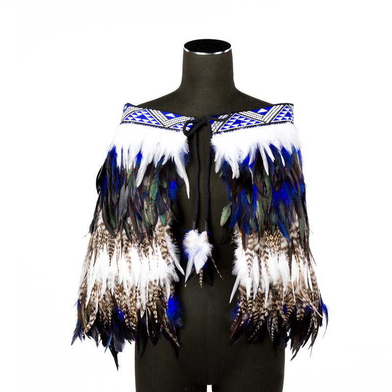 Adult Half Length Feather Cloak - L