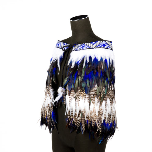 Adult Half Length Feather Cloak - L