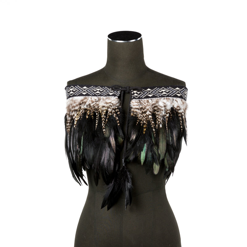 Adult Quarter Length Feather Cloak - L