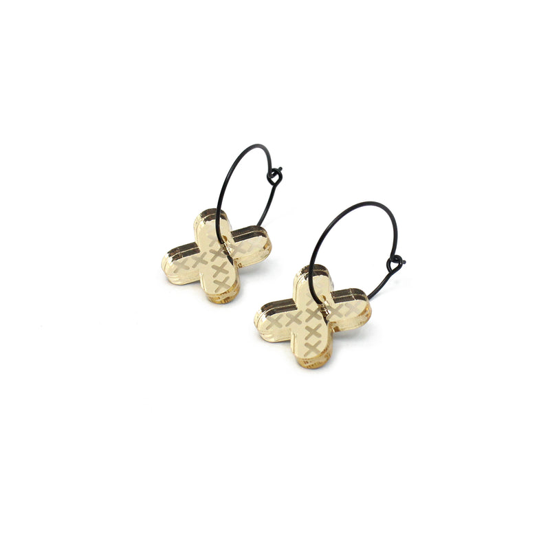 Matariki I Earrings - Mirror | by Nichola Te Kiri