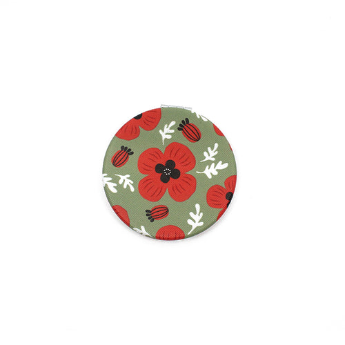 Poppy Pocket Mirror - Sage