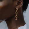 Monroe Earrings - 14k Rolled Gold with Citrine | by Charlotte Penman
